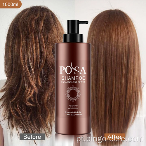 Shampoo Natural de Recrescimento de Cabelo Anti Queda de Cabelo